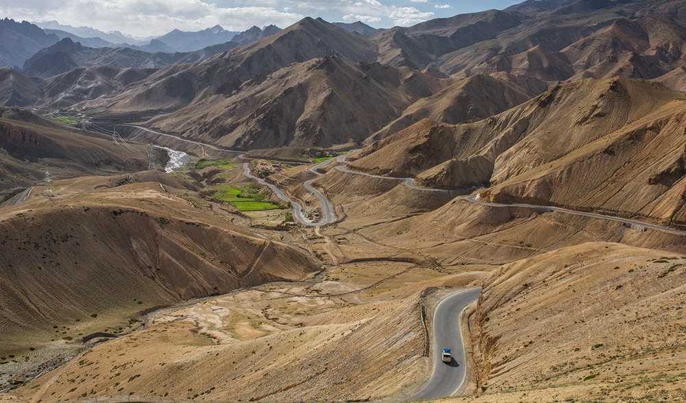 Fotula Pass on the way between Srinagar and Leh in Jammu and Kashmir, India